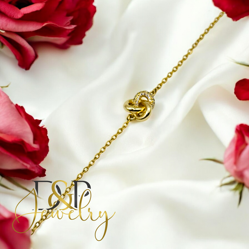 14K KNOT GOLD BRACELET BR768