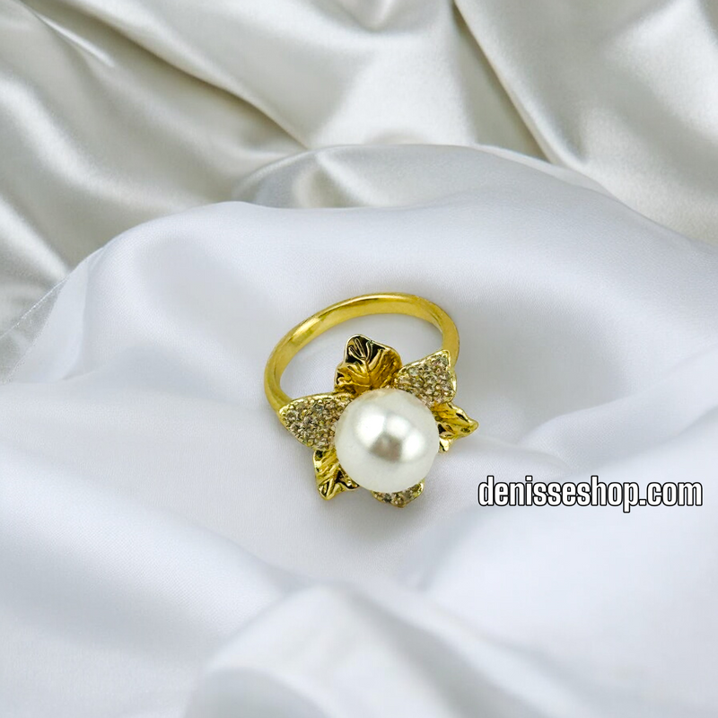 14K GOLD/ WHITE PEARL FASHION RING RG258