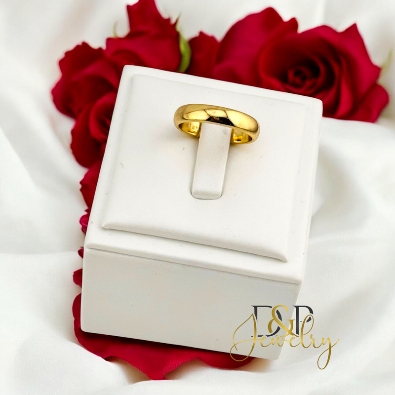 14K GOLD BAND RING RG372