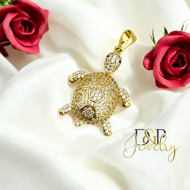 14K TURTLE PENDANT P837