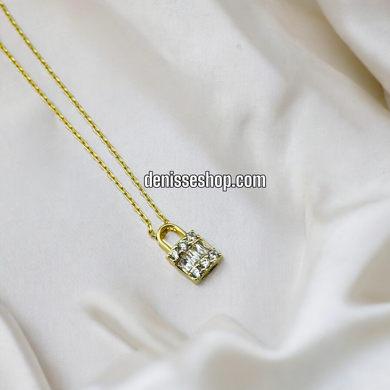 14K LOCK NECKLACE 18&