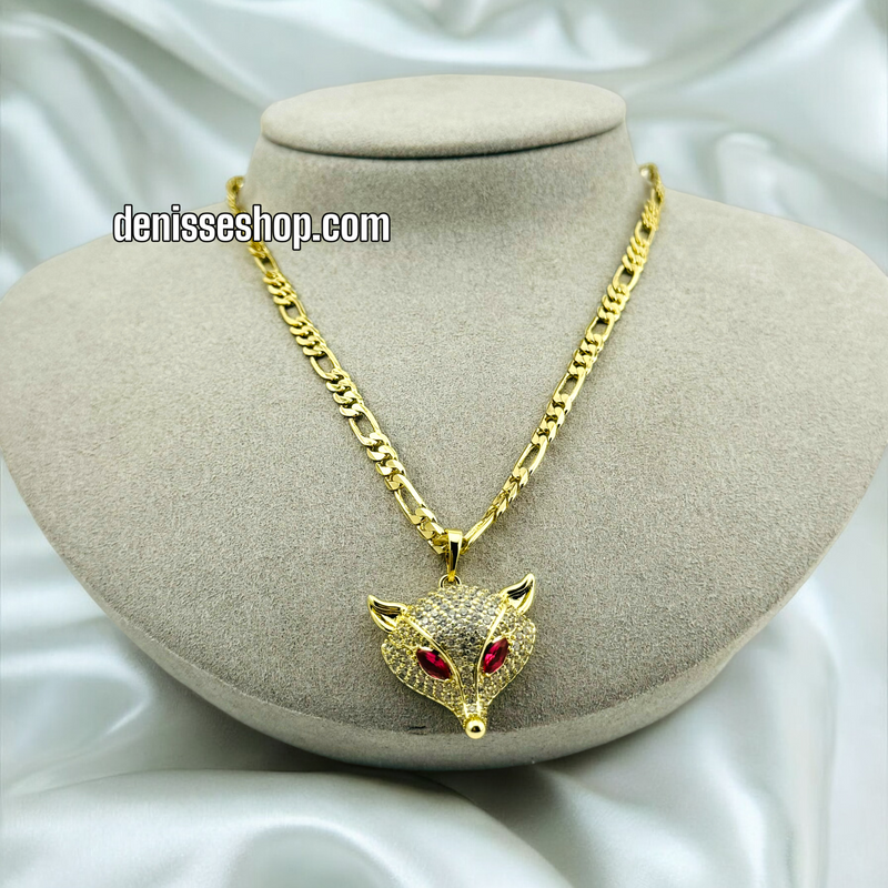 14K WOLF PENDANT P426