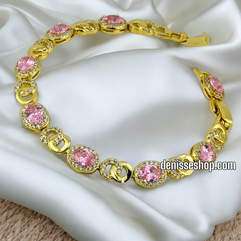 14K PINK DESIGN BRACELET BR492