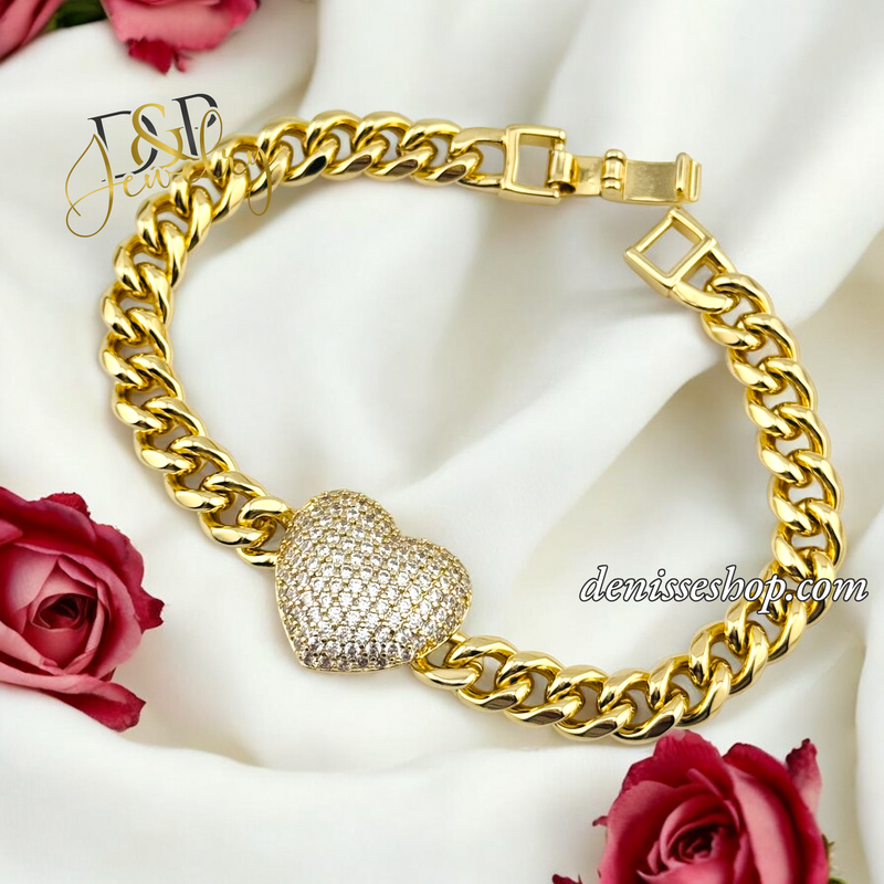 14K HEART NECKLACE SET N10