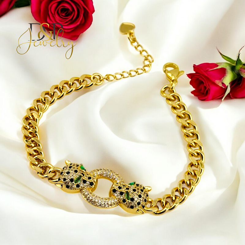 14K PUMA FASHION CUBAN NECKLACE N226