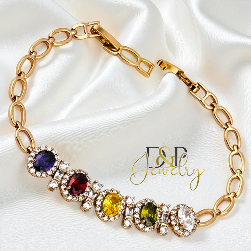 18K MULTICOLOR BRACELET BR824
