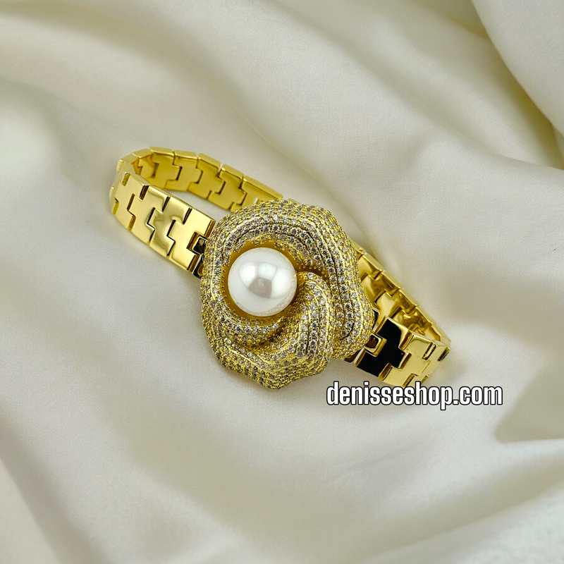 14K FLOWER FASHION BRACELET BR399