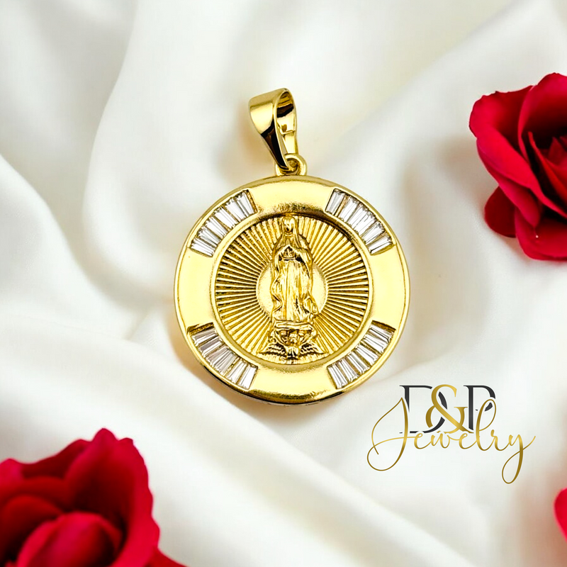 14K VIRGIN MARY PENDANT P831