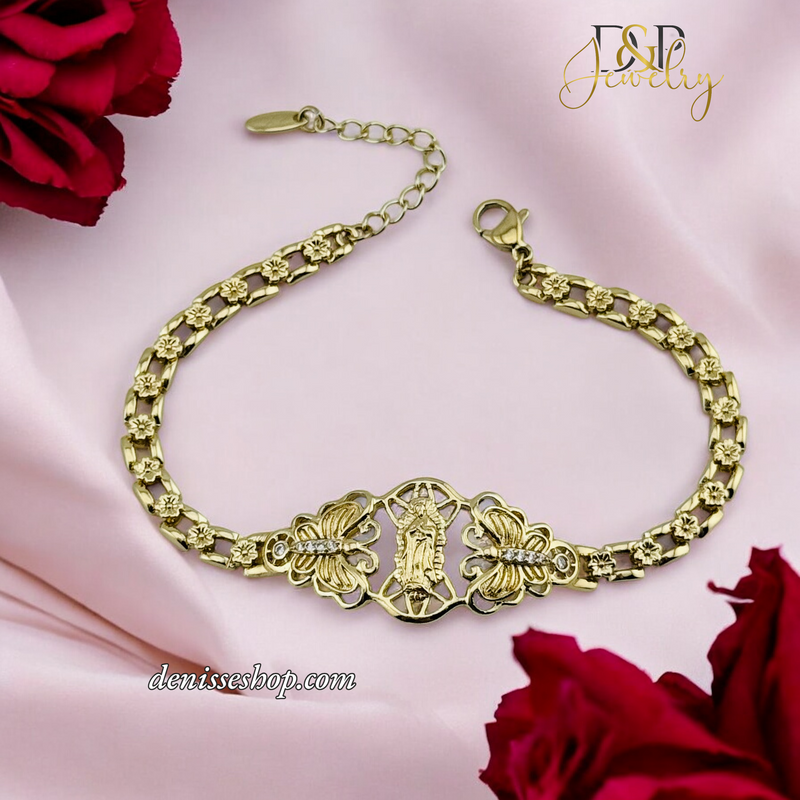 14K VIRGIN MARY BRACELET BR656