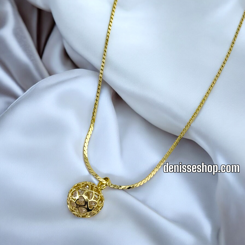 14K WOMEN/ SPHERE NECKLACE N141