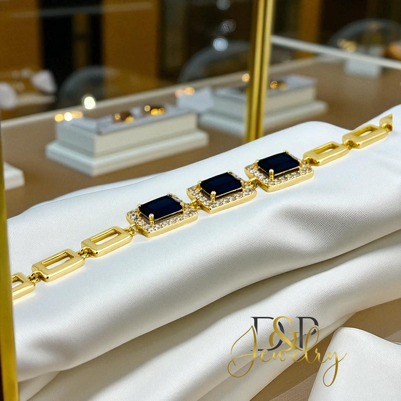 14 BLUE STONE BRACELET BR837