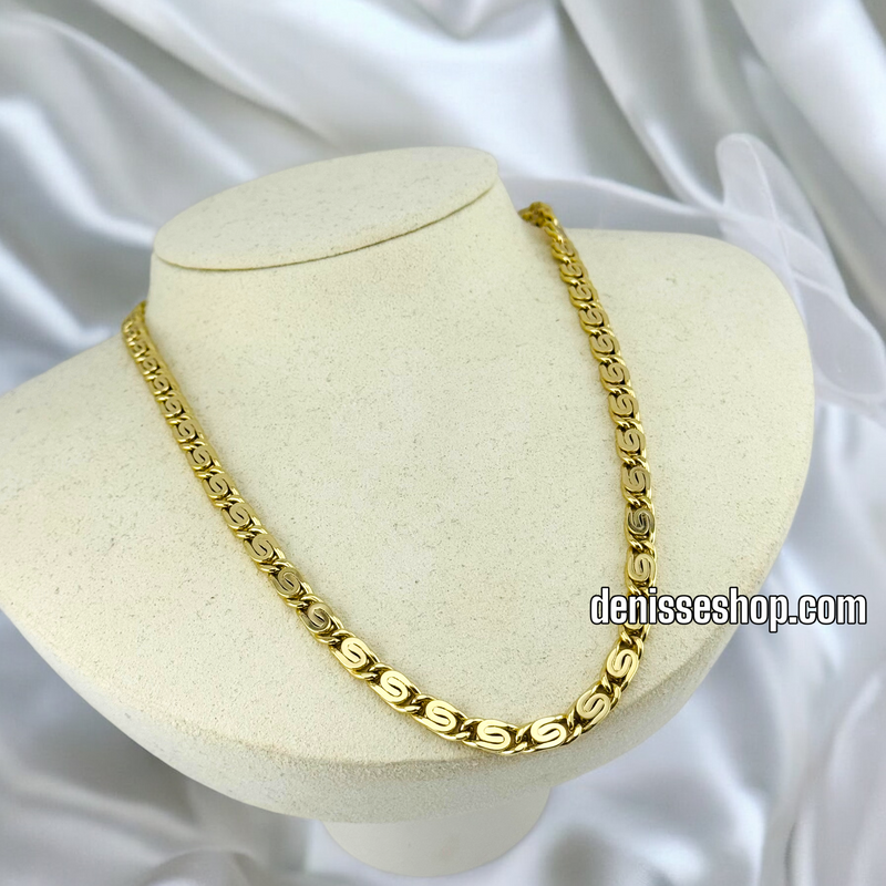 14K ROUND DESIGN NECKLACE CHAIN 18&