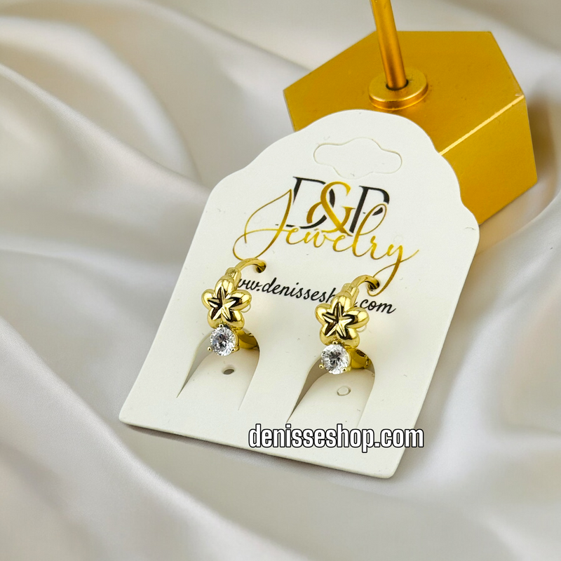 14K FLOWER EARRINGS E514