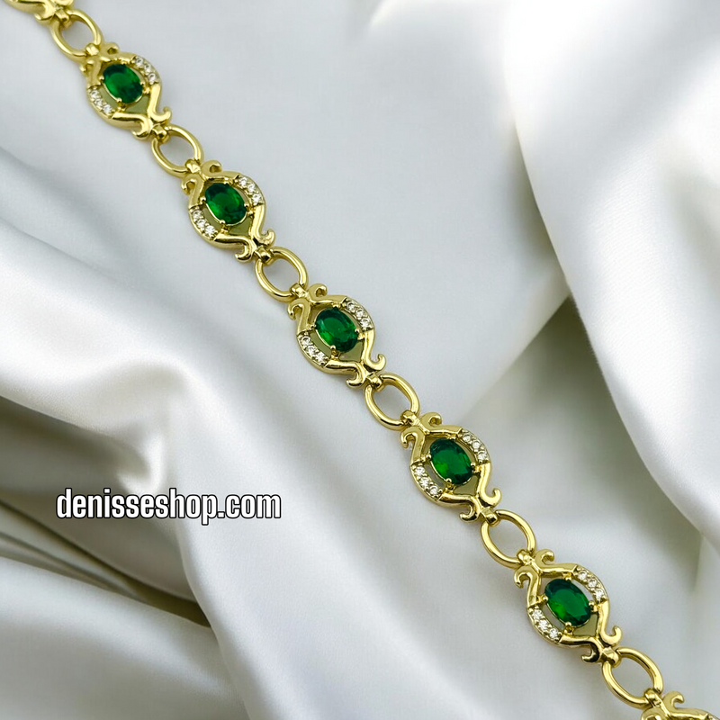 14K GREEN BRACELET BR428