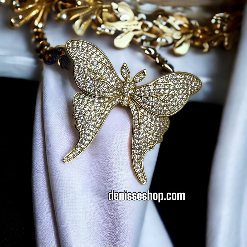 14K BUTTERFLY BROOCH