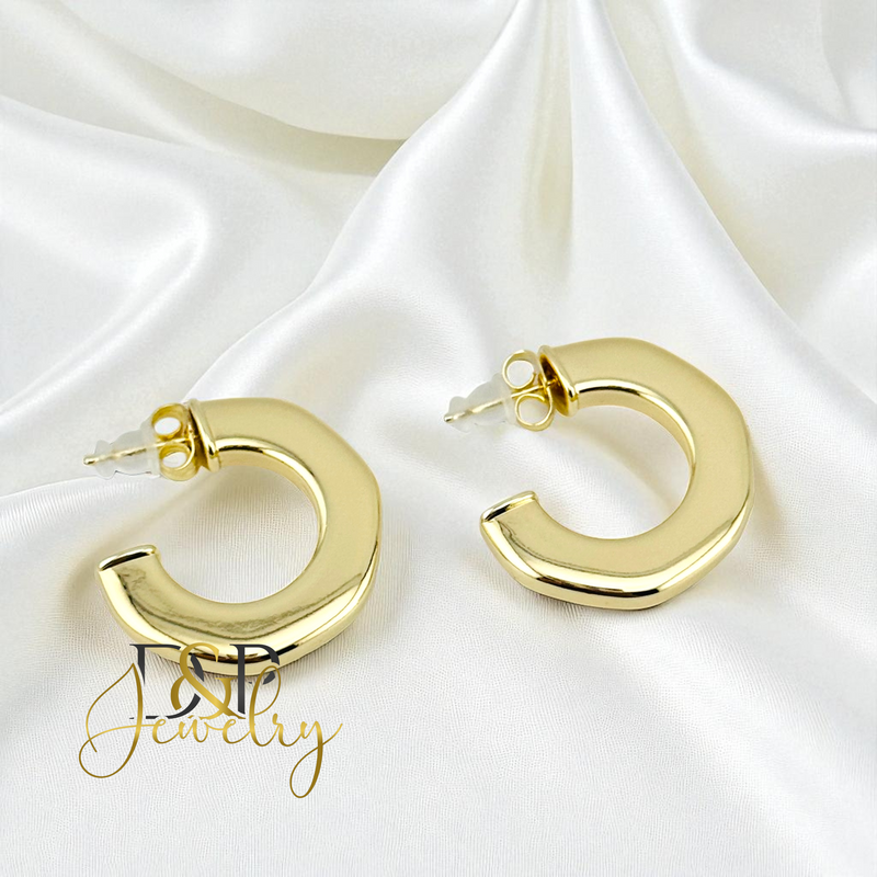 14K  CHUNKY/SLIM DESIGN STUD EARRING E929