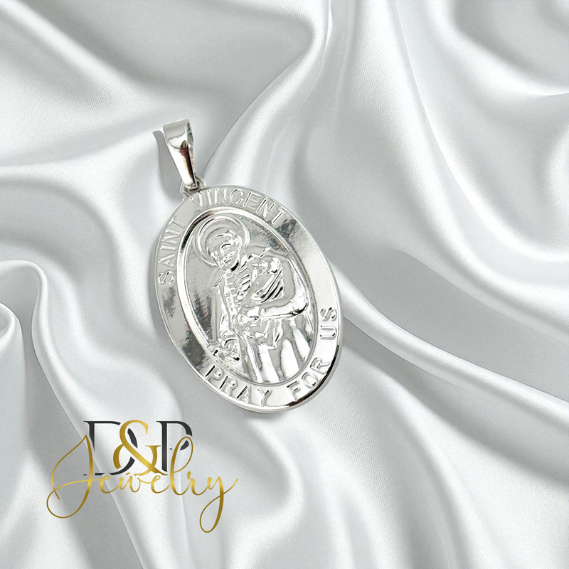 14K SILVER/SAINT VINCENT PENDANT P909