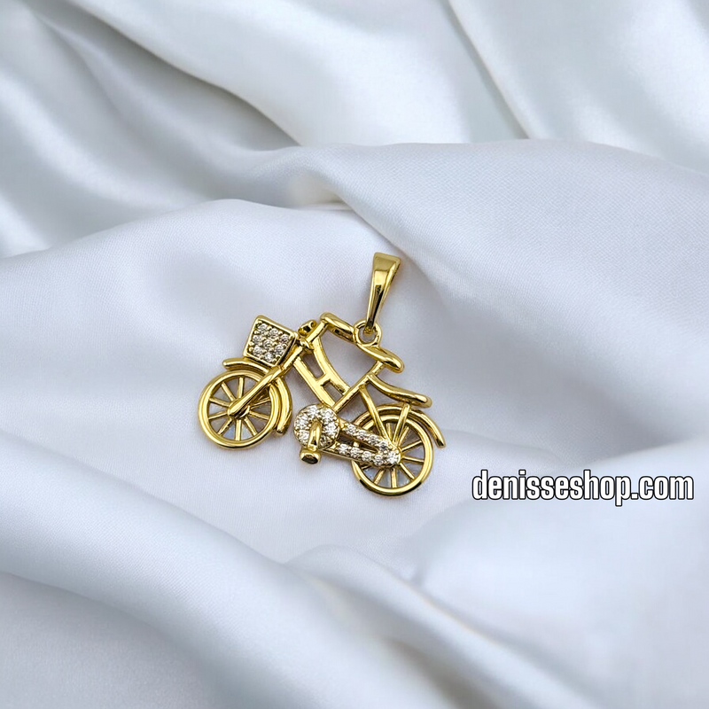 14K BICYCLE WOMEN/GIRL PENDANT P659