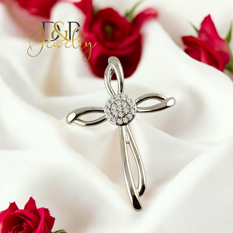 SILVER CROSS PENDANT P862
