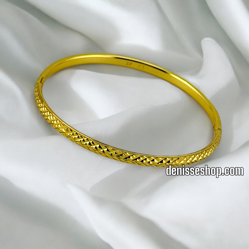 14K FASHION GOLD BANGLE BR484