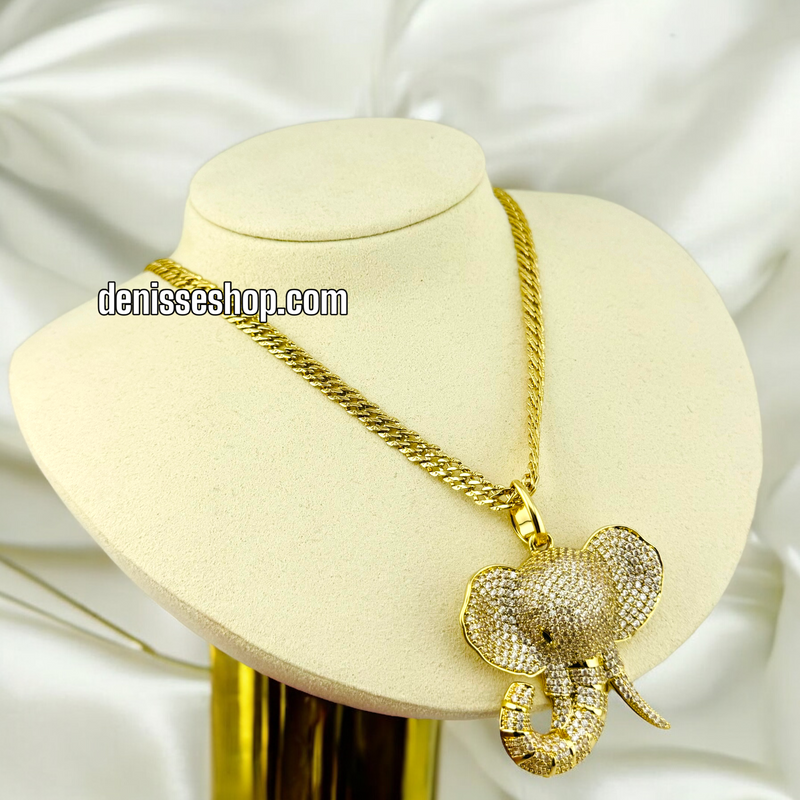 14K FASHION ELEPHANT PENDANT P456