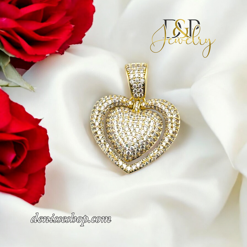 14K WOMEN HEART PENDANT P684