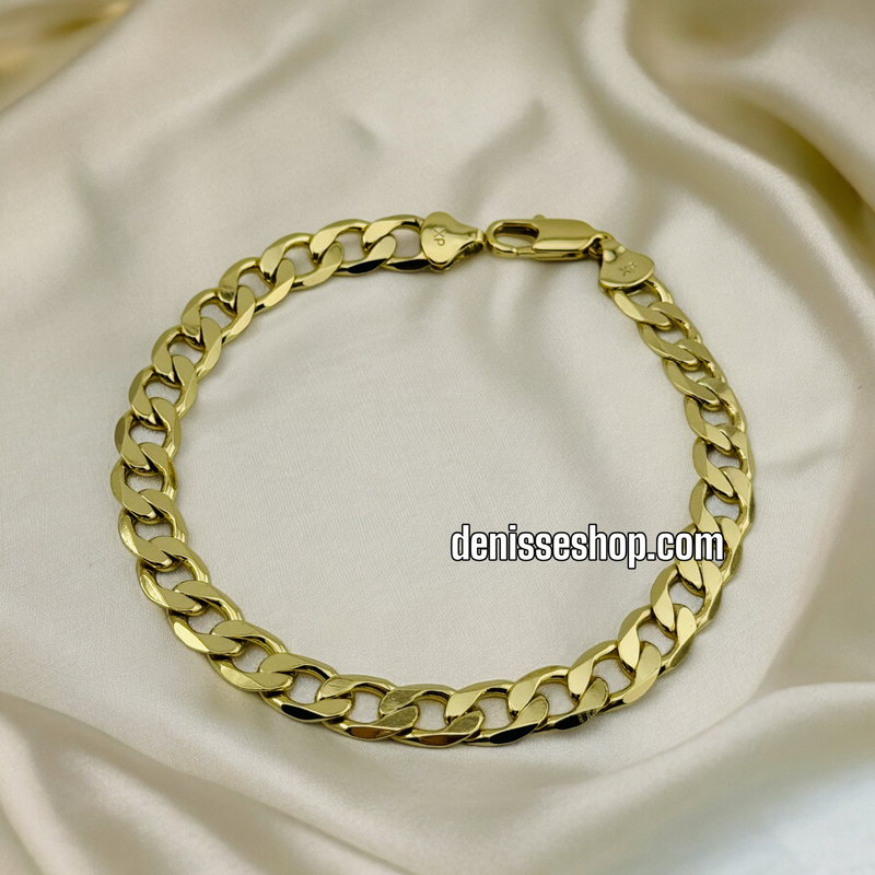 14K CUBAN ANKLET