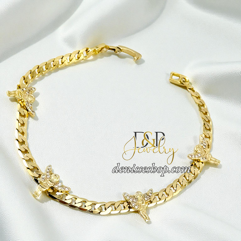 14KGOLD ANGEL BRACELET BR854