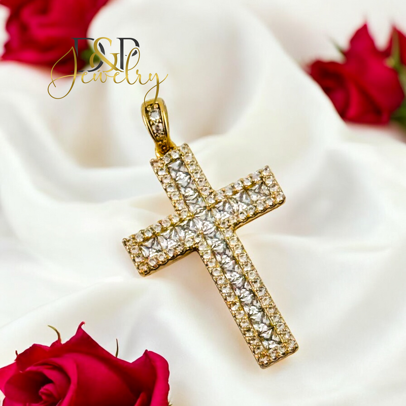 14K CROSS PENDANT P866