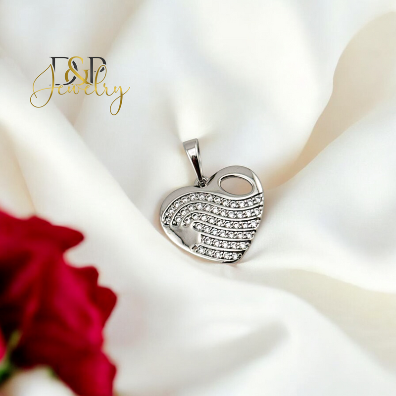 SILVER HEART PENDANT P809