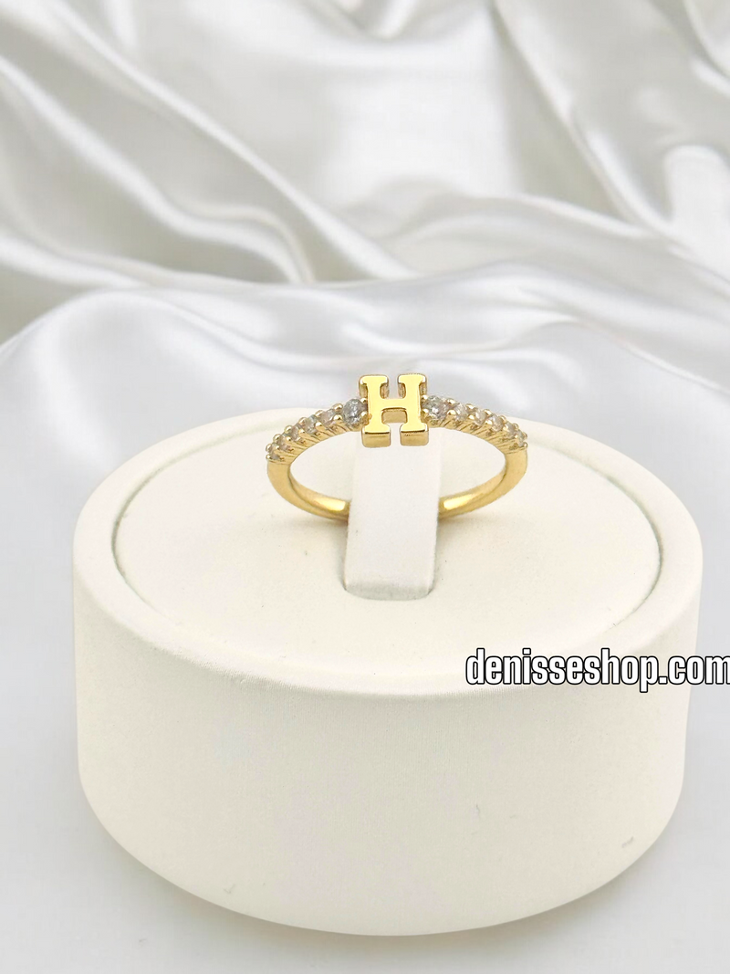 14K WOMEN  LETTER ( H ) RING RG313