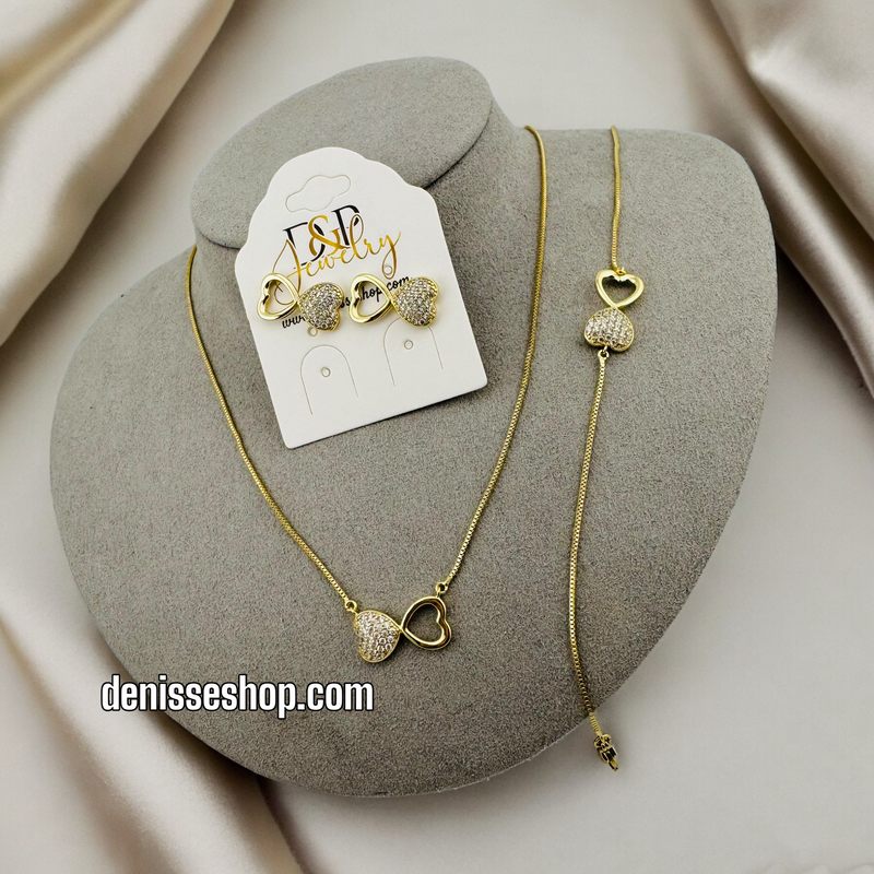 14K INFINITY NECKLACE SET 18&