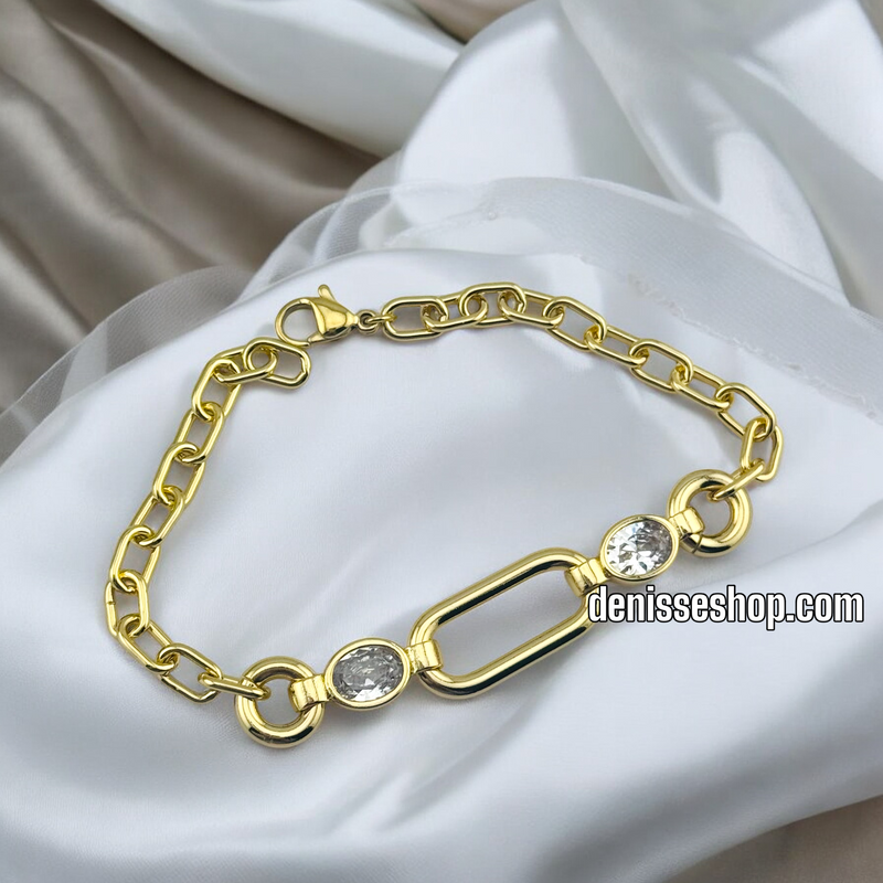 14K /WOMAN FASHION LINK BRACELET BR599