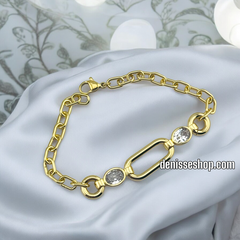 14K /WOMAN FASHION LINK BRACELET BR599