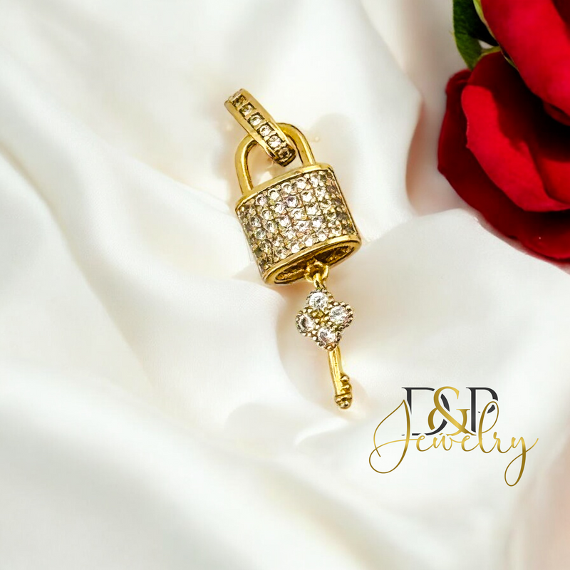 14K LOCK PENDANT P865