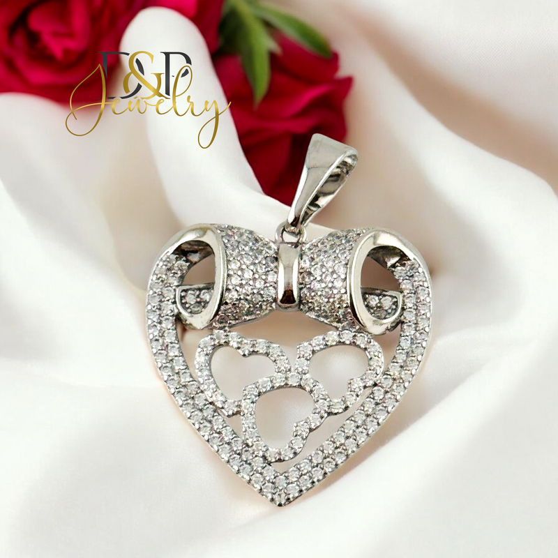 SILVER HEART PENDANT P854
