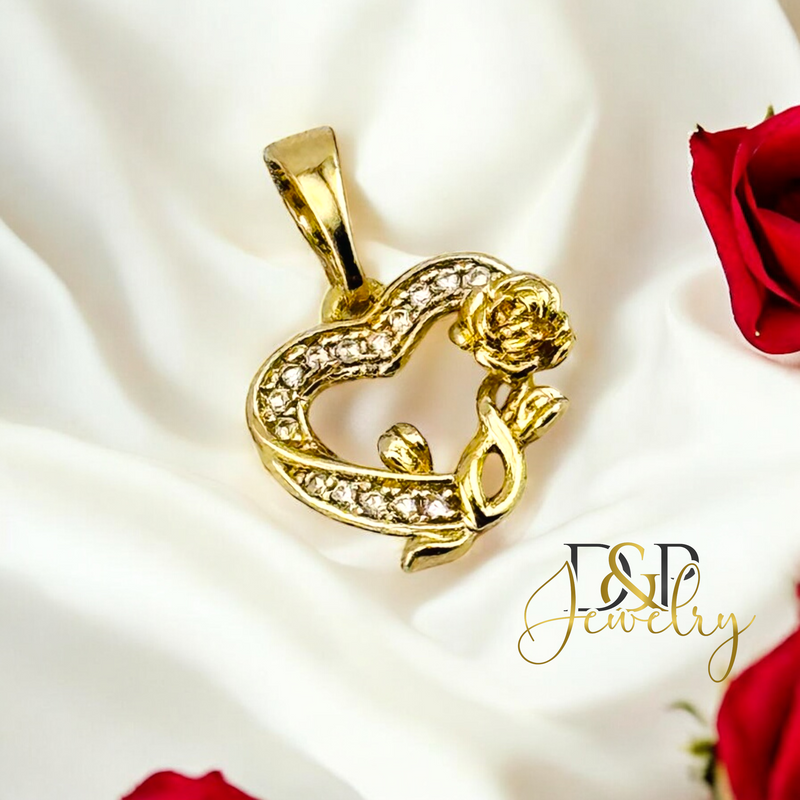 14K TINY HEART PENDANT P834