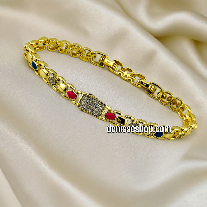 14K COLORFUL BRACELET BR404