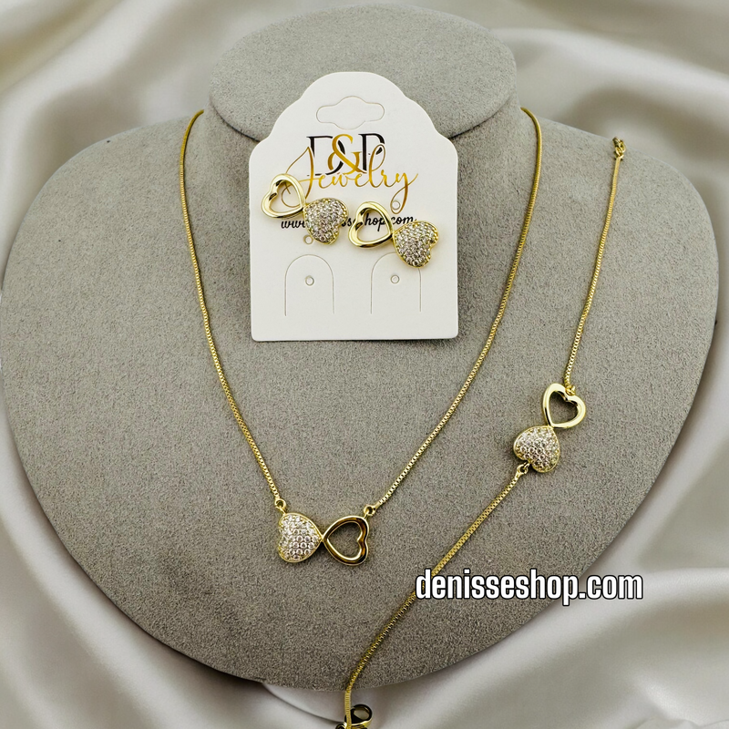 14K INFINITY NECKLACE SET 18&