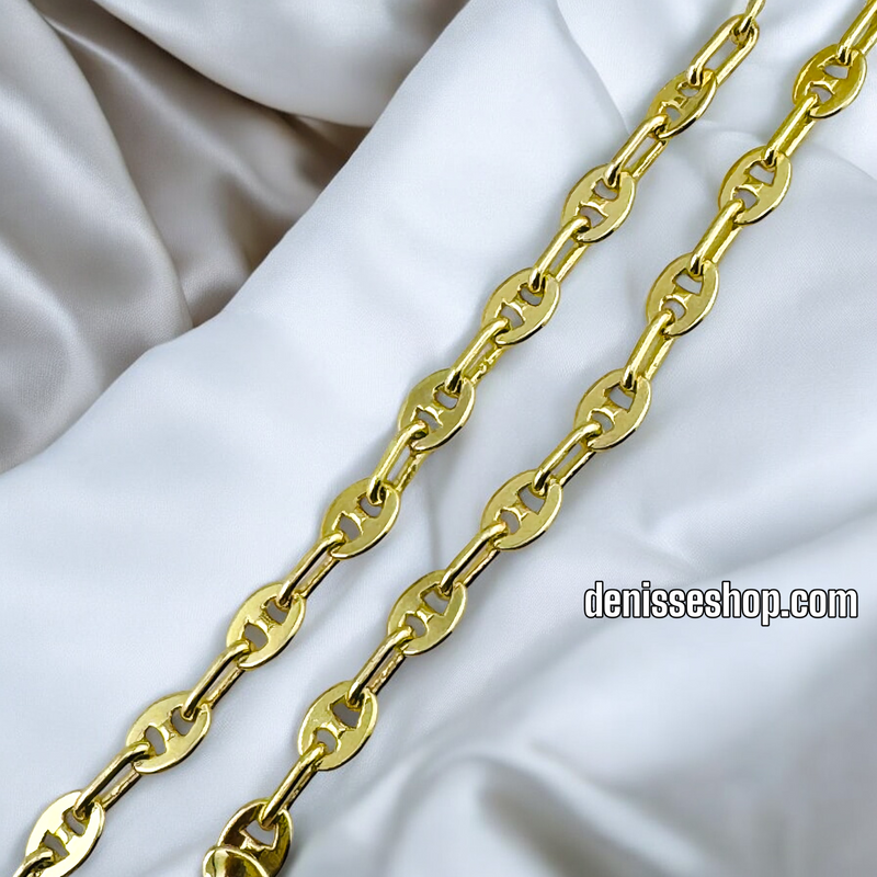 14K CHAIN PIG NOSE LINK CH028