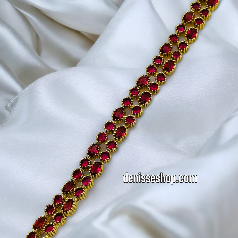 14K RUBY BRACELET BR446