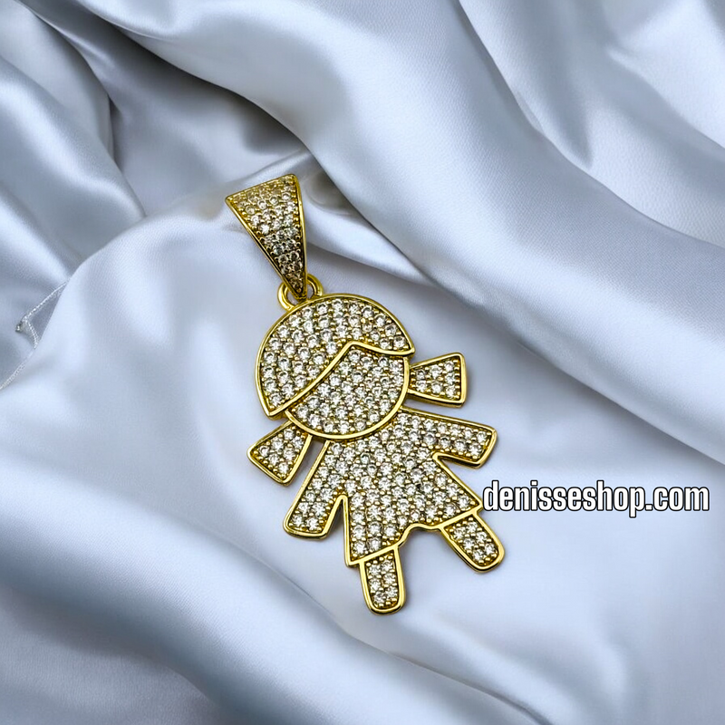 14K / BLING GIRL PENDANT P570