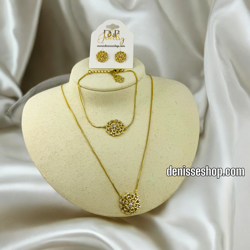 14K WOMAN/ NECKLACE SET N154