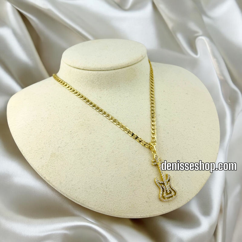 14K GUITAR PENDANT P590