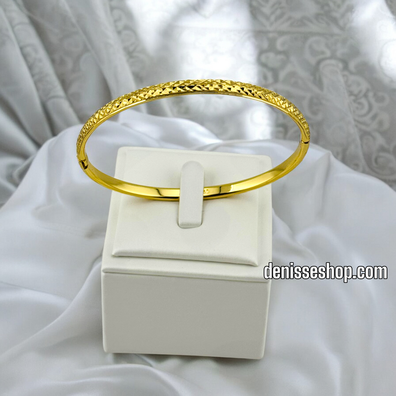 14K FASHION GOLD BANGLE BR484