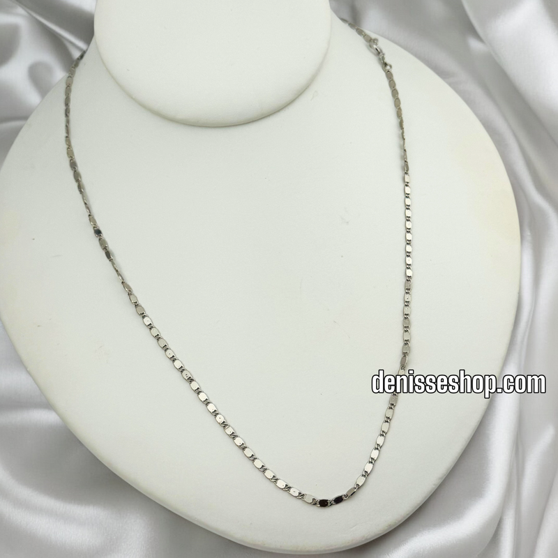 14K SILVER MIRROR DESIGN CHAIN CH053