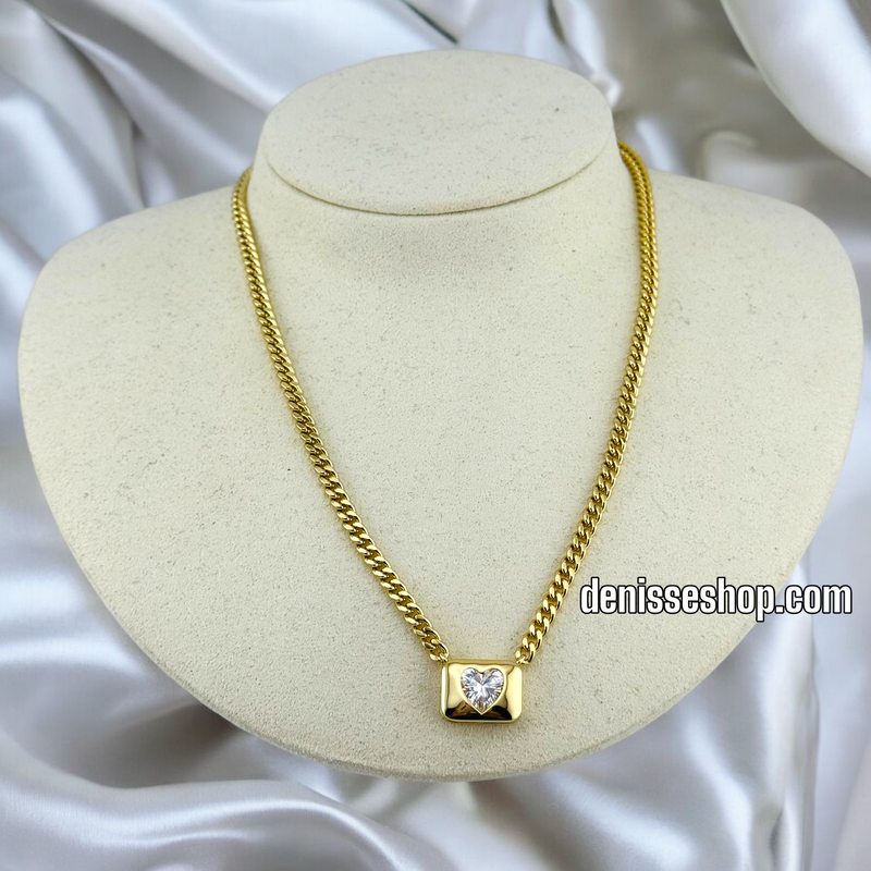 14K / WOMEN / HEART CHEST NECKLACE N122