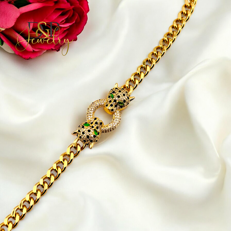 14K PUMA FASHION CUBAN NECKLACE N226