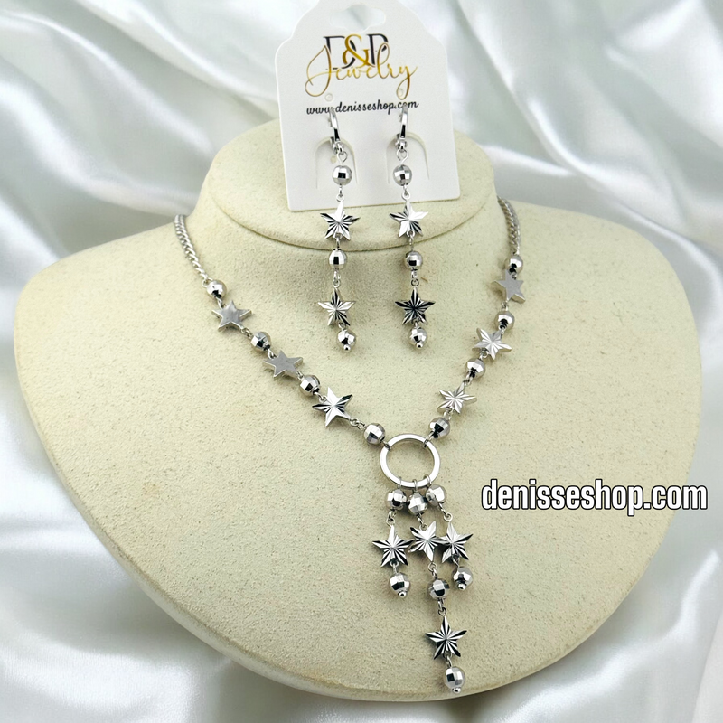 SILVER CHOKER NECKLACE SET N204