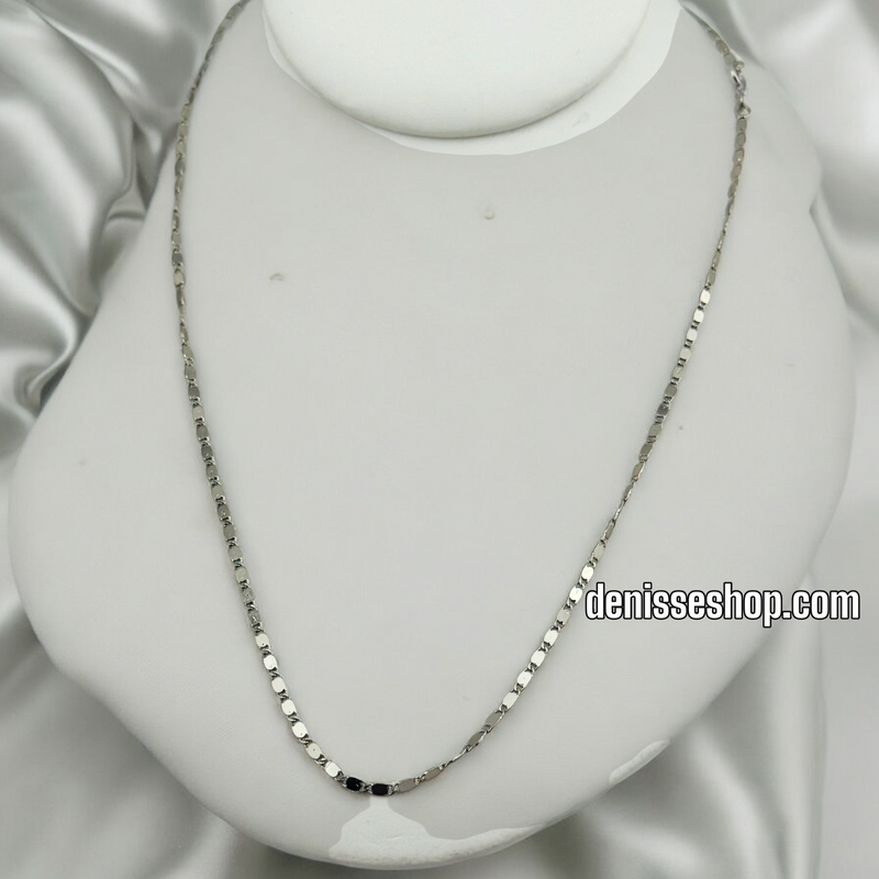 14K SILVER MIRROR DESIGN CHAIN CH053